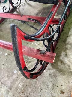 Horse Drawn Double Sled. Farm Implement 