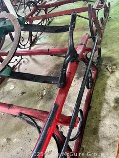 Horse Drawn Double Sled. Farm Implement 
