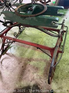 Horse Drawn Double Sled. Farm Implement 