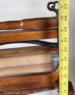 Antique Wooden Wringer Clothes Washer with Double Fold Down Benches. Anchor Brand