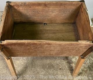 Antique Wooden Wash Tub and Clothes Wringer circa 1870's