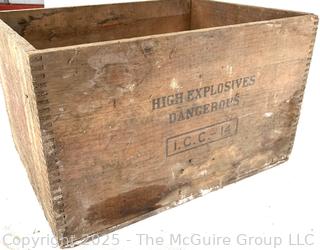 Wood DuPont Dynamite Crate