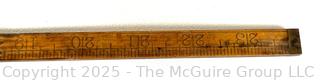 Four (4) Folding Wood Carpenters Rulers