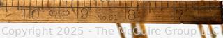 Four (4) Folding Wood Carpenters Rulers