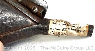 Grouping of Traditional Hand Tools Used by Cobblers and Wheelwrights Tradesmen Including Hand Forged Iron Spoke Trimmer