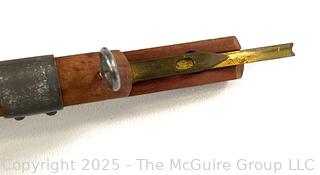 Grouping of Traditional Hand Tools Used by Cobblers and Wheelwrights Tradesmen Including Hand Forged Iron Spoke Trimmer