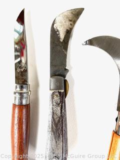Five (5) Knives Including Pruning Knife