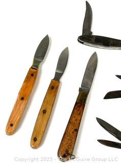 Nine (9) Pocket Knives