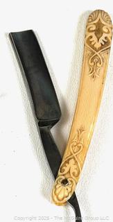 
Four (4) Straight Edge Razors and Strope