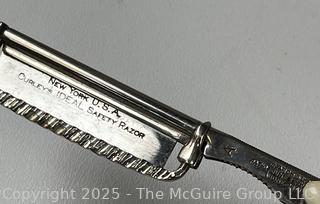 
Four (4) Straight Edge Razors and Strope