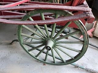 Red Wooden Market Carriage
