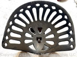 Cast Iron Tractor Seat
