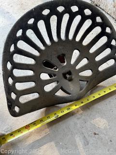 Cast Iron Tractor Seat
