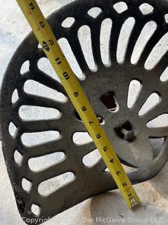 Cast Iron Tractor Seat
