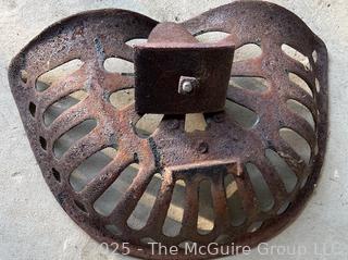 Cast Iron Tractor Seat
