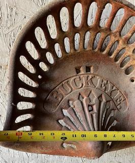 Cast Iron Tractor Seat Buckeye