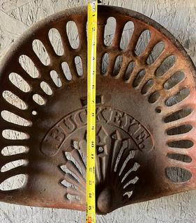 Cast Iron Tractor Seat Buckeye