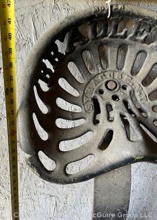 Cast Iron Bradleys Syracuse NY Tractor Seat