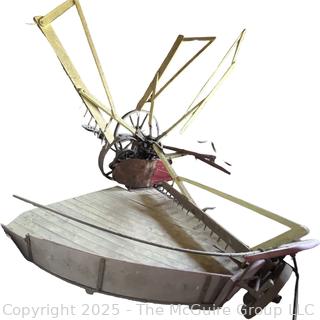 Self-Rake Reaper Harvesting Machine 