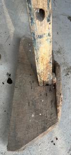 Primitive Wood Carved Farm Tool or Rake
