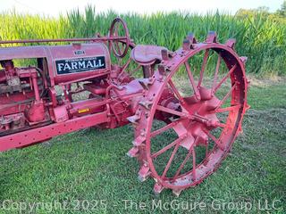 1934 McCormick-Deering FARMALL Model F-12 Tractor w/ Steel Wheels. Built 1932-38. Available with Rubber Tires in 1934. 12HP 