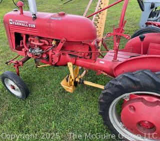 IH McCormick FARMALL Model CUB W/ Side Mounted Sickle Bar Mower 