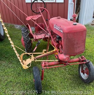 IH McCormick FARMALL Model CUB W/ Side Mounted Sickle Bar Mower 