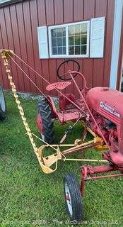 IH McCormick FARMALL Model CUB W/ Side Mounted Sickle Bar Mower 