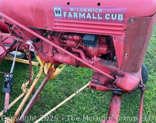 IH McCormick FARMALL Model CUB W/ Side Mounted Sickle Bar Mower 