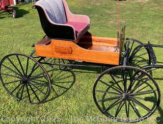 Horse-Drawn 2 Seat Carriage Buggy