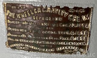 Antique Superior Gravity Cream Separator Dairy Farm Gray 26"T