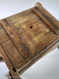 Blanchard Painted Standing Butter Churn
