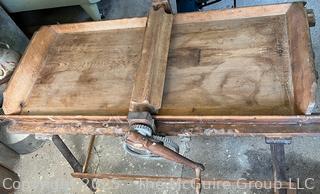 Antique Butter Working Table Used to Drain Excess Water From Raw Butter