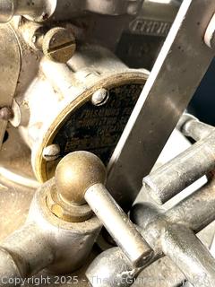 Vintage Milking Equipment Including a Stainless Steel Milk Can and Components of an EMPIRE Milking Machine. 