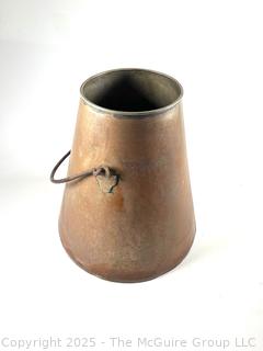 Copper Jug w/ Handle Measures 12"W at Base and 15.5"T