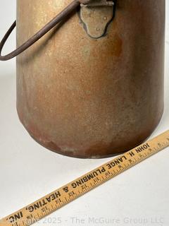 Copper Jug w/ Handle Measures 12"W at Base and 15.5"T