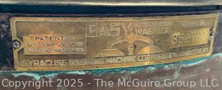 1912 Easy Copper Drum Washing Machine with Wringer