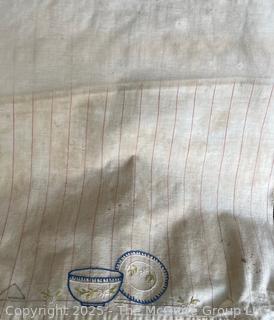 Grouping of Kitchen Ingredient Sacks Including Sugar and Flour and Kitchen Towels. See All Photos in the Gallery 
