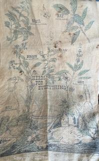 Grouping of Kitchen Ingredient Sacks Including Sugar and Flour and Kitchen Towels. See All Photos in the Gallery 