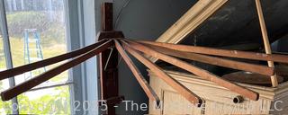 Wall Mounted Wooden Drying Rack