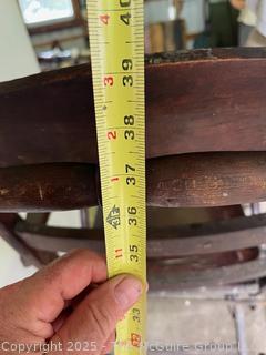 Late 19th C Wheelchair<br>

<br><br>

Removal Options:<br><br> Sat (Nov 8) & Sun (Nov 9) 11-3pm, 56 Scotch Hill Rd., Cambridge NY 12816<br><br>

Sat (Nov 15) 12-2pm, TMG Warehouse, 2800 Juniper St., Fairfax, VA 22031<br><br>

Request Shipping (david@themcguiregroupllc.com)