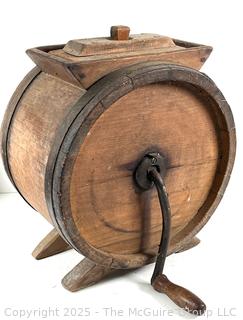 Antique Wooden Rotary Butter Churn