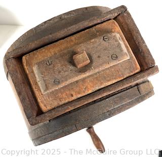 Antique Wooden Rotary Butter Churn