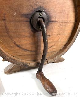 Antique Wooden Rotary Butter Churn