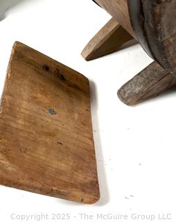 Antique Wooden Rotary Butter Churn
