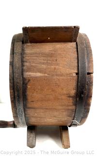Antique Wooden Rotary Butter Churn