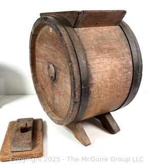 Antique Wooden Rotary Butter Churn
