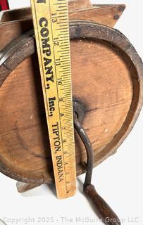 Antique Wooden Rotary Butter Churn