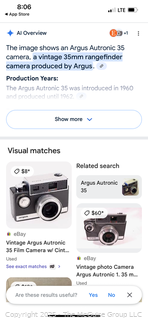 ARGUS Autronic Rangefinder 35mm film camera