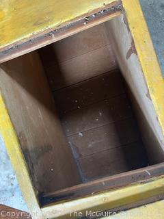 Antique Davis Swinging Butter Churn. Original Paint and Stenciling.